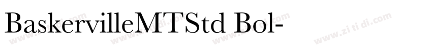 BaskervilleMTStd Bol字体转换